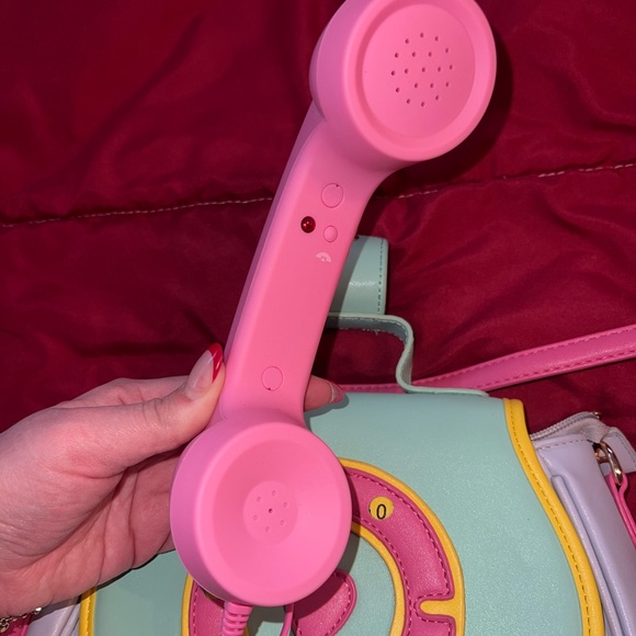 Colorful Retro Phone Design Women's Bag - Picture 3 of 5